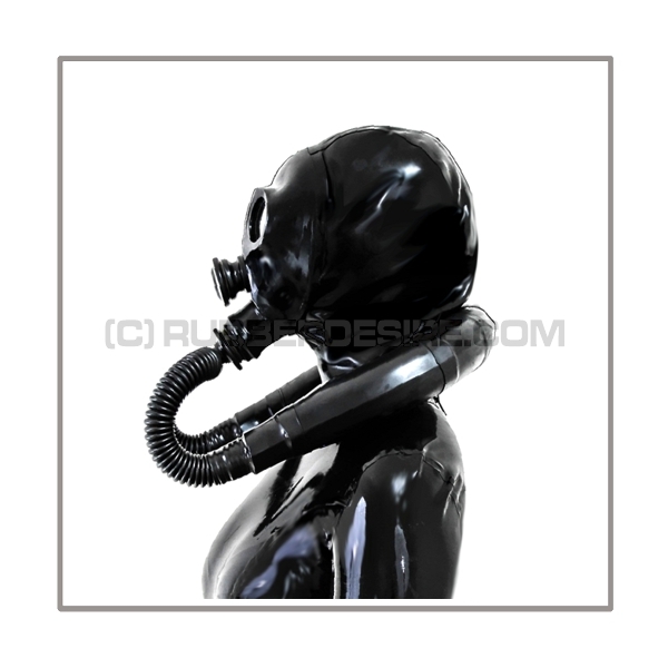 Deluxe NEORGA gasmask-zipperhood-system SMELLBAG-N with neckrespirator-rubbersmell-bag-set